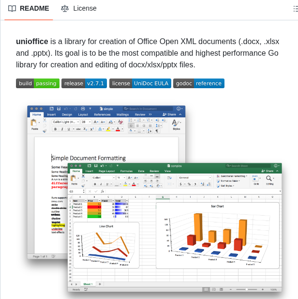 Unidoc Unioffice screenshot