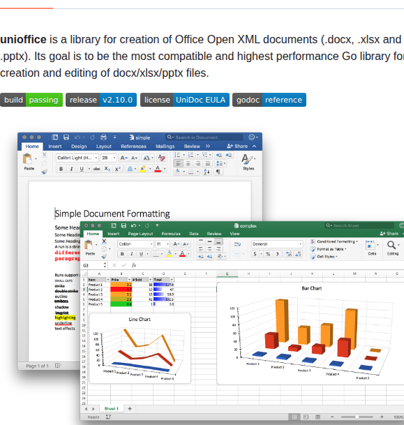 Unidoc Unioffice screenshot