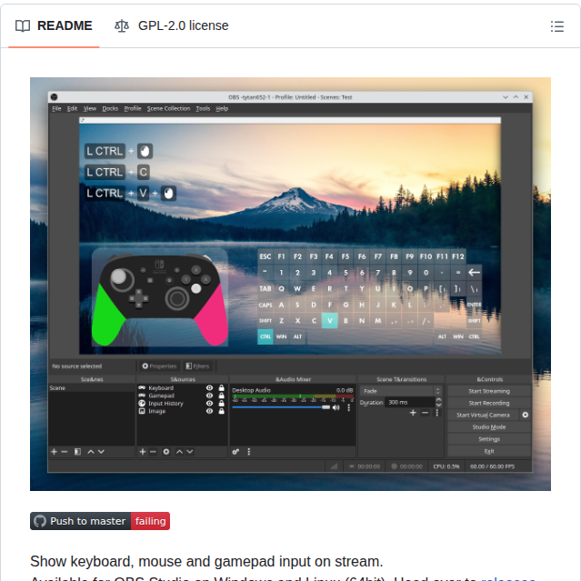 Univrsal Input Overlay screenshot