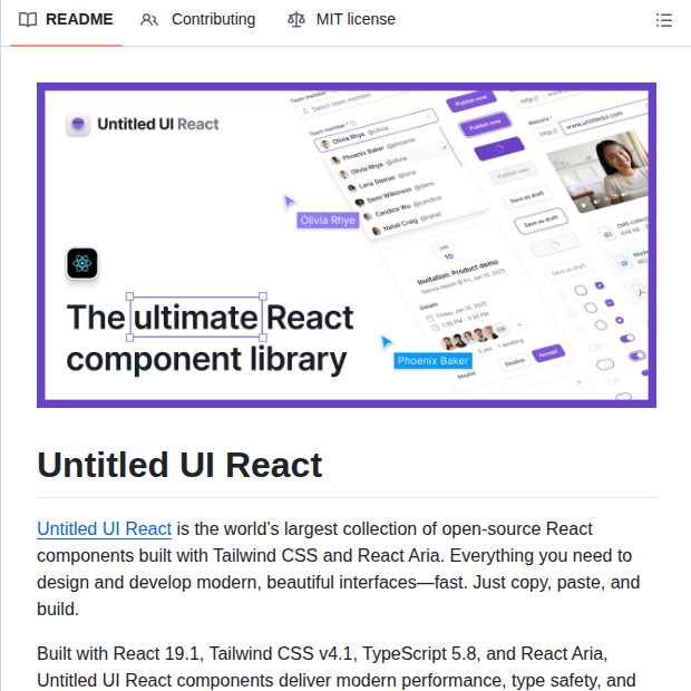 Untitleduico React screenshot
