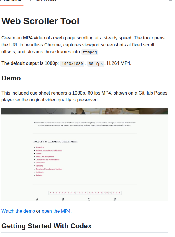 Upenn Web Scroll Video screenshot