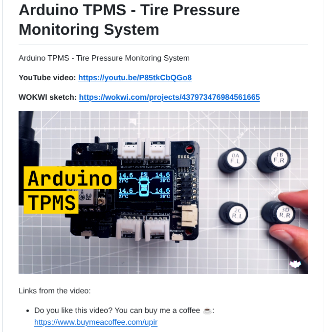 Upiir Arduino_tpms_tire_pressure screenshot