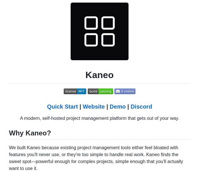 Usekaneo Kaneo screenshot