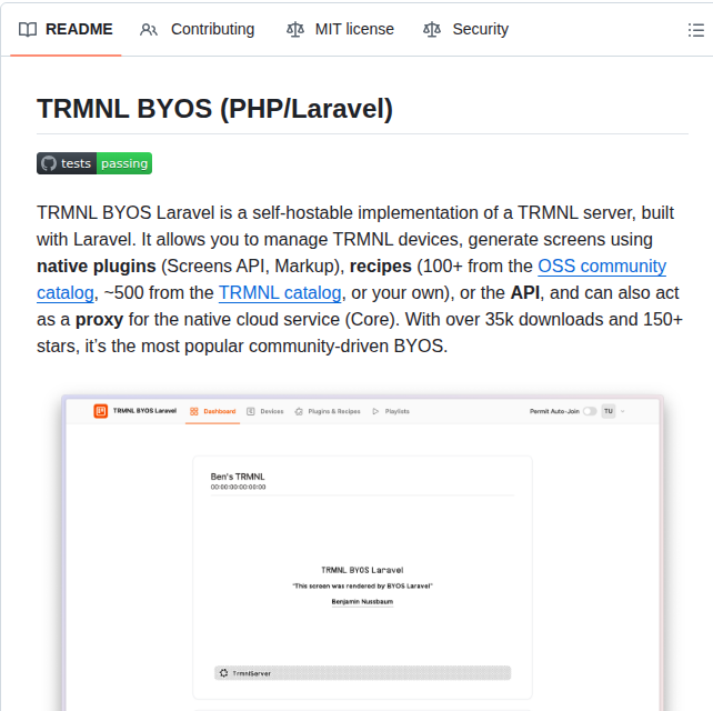 Usetrmnl Byos_laravel screenshot
