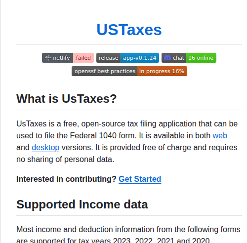 Ustaxes Ustaxes screenshot