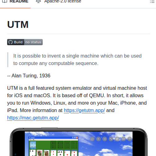 Utmapp Utm screenshot