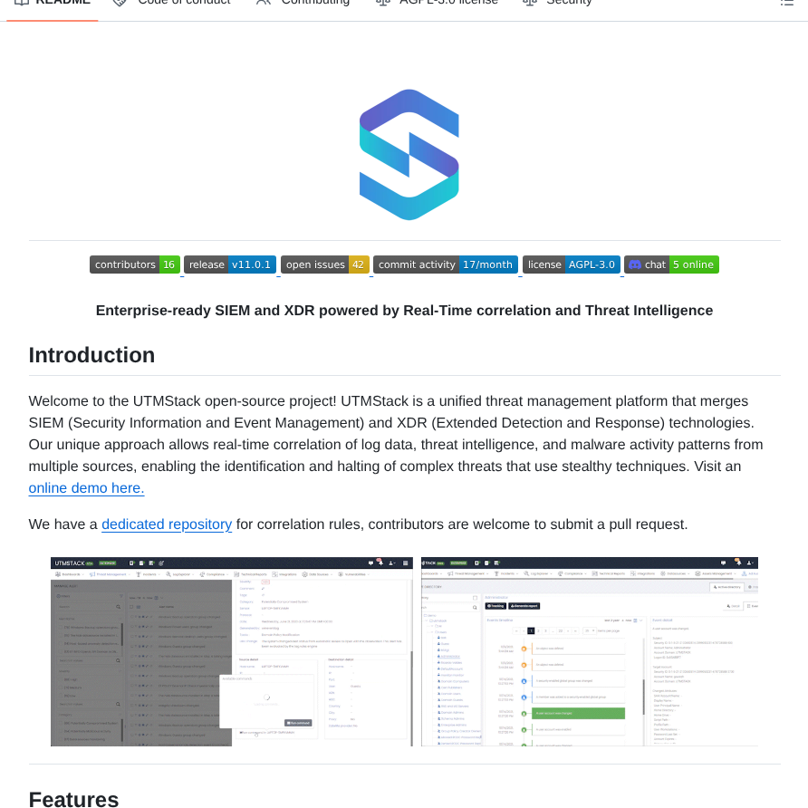 Utmstack Utmstack screenshot