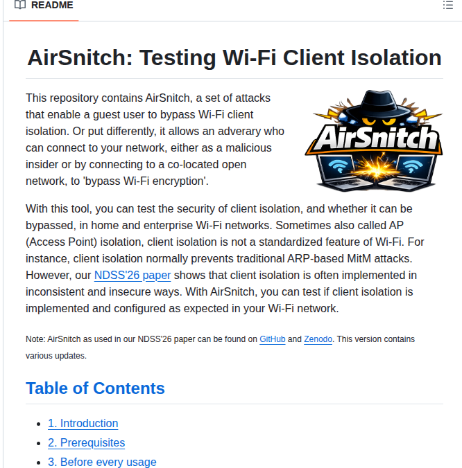 Vanhoefm Airsnitch screenshot