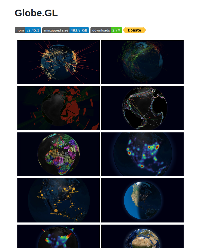 Vasturiano Globe.gl screenshot