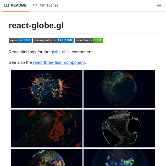 Vasturiano React Globe.gl screenshot