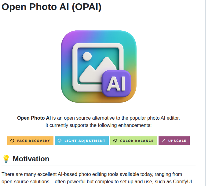 Vegidio Open Photo Ai screenshot