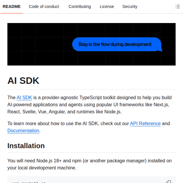 Vercel Ai screenshot