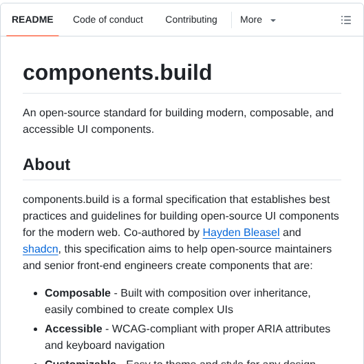 Vercel Components.build screenshot