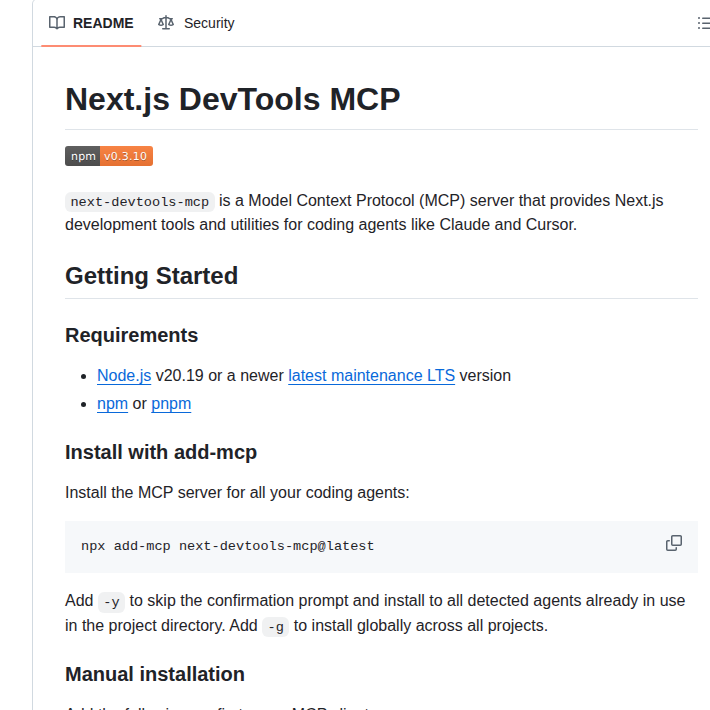 Vercel Next Devtools Mcp screenshot