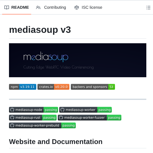Versatica Mediasoup screenshot