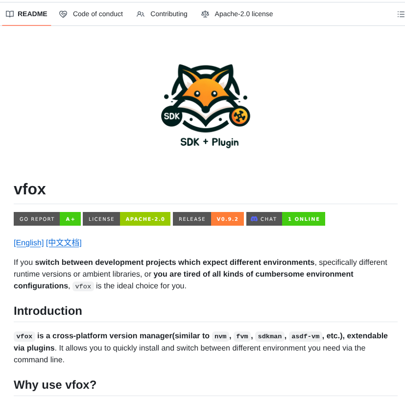 Version Fox Vfox screenshot