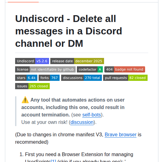 Victornpb Undiscord screenshot