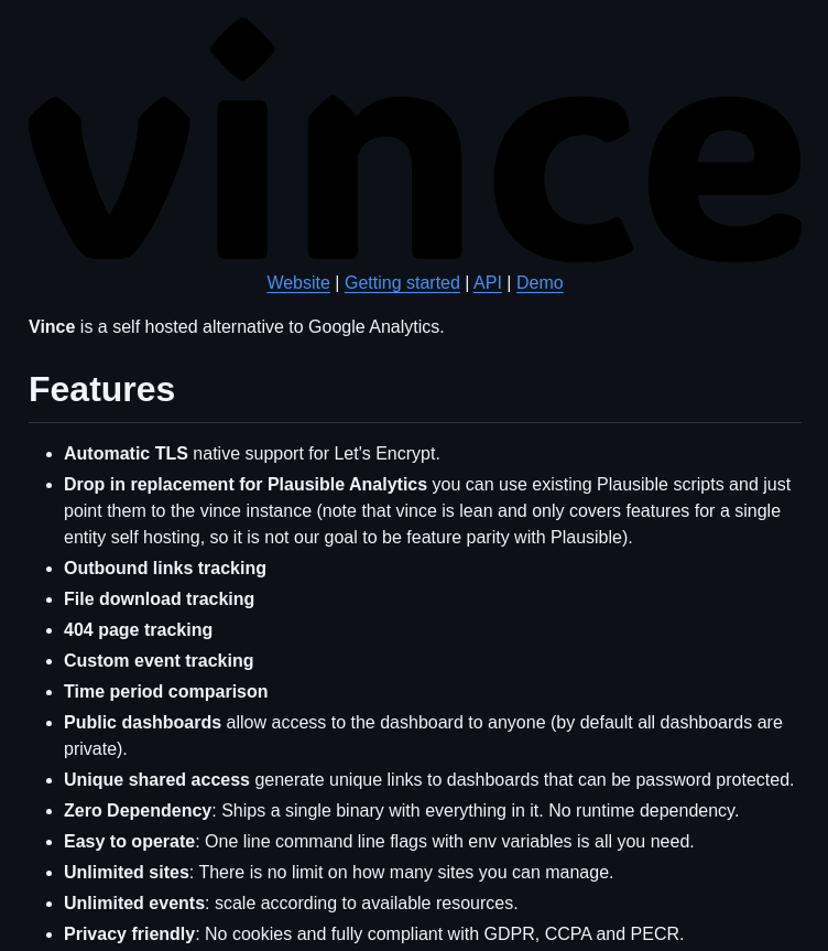 Vinceanalytics Vince screenshot