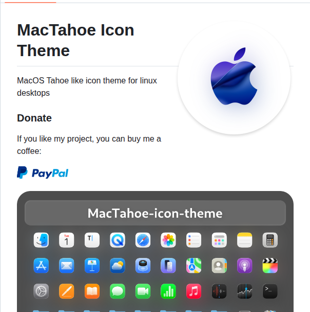 Vinceliuice Mactahoe Icon Theme screenshot