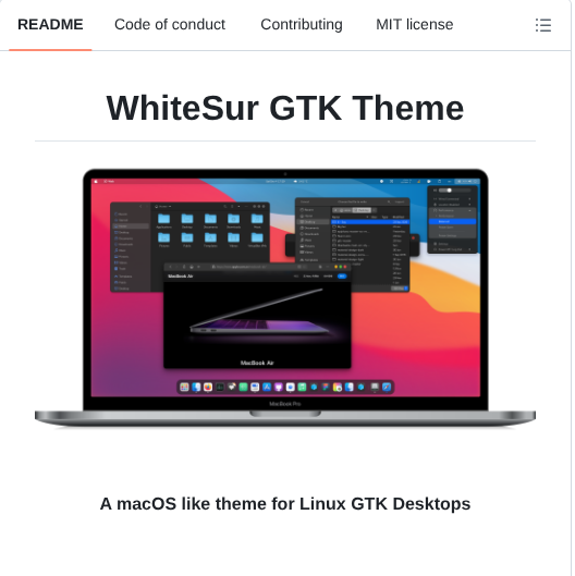 Vinceliuice Whitesur Gtk Theme screenshot