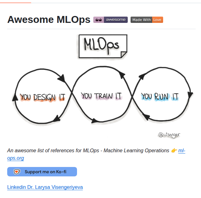 Visenger Awesome Mlops screenshot