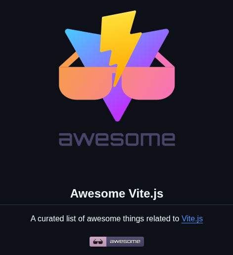 Vitejs Awesome Vite screenshot