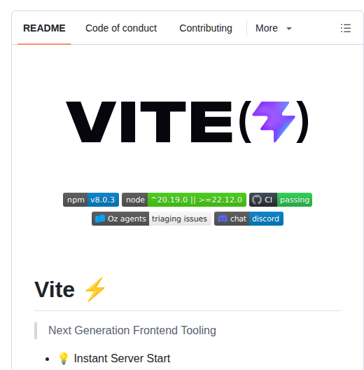 Vitejs Vite screenshot