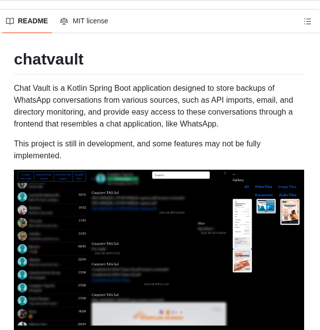Vitormarcal Chatvault screenshot