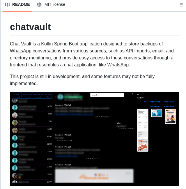 Vitormarcal Chatvault screenshot