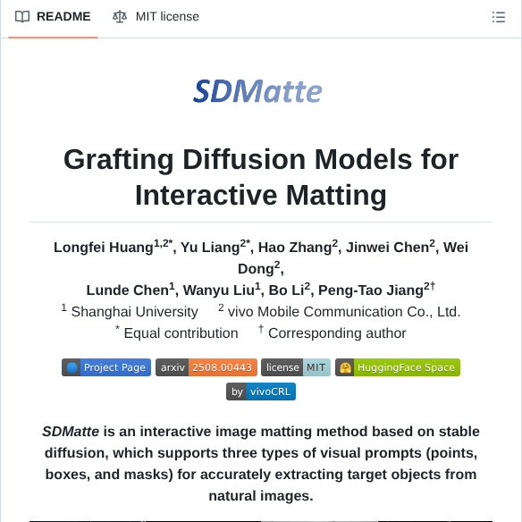 Vivocameraresearch Sdmatte screenshot