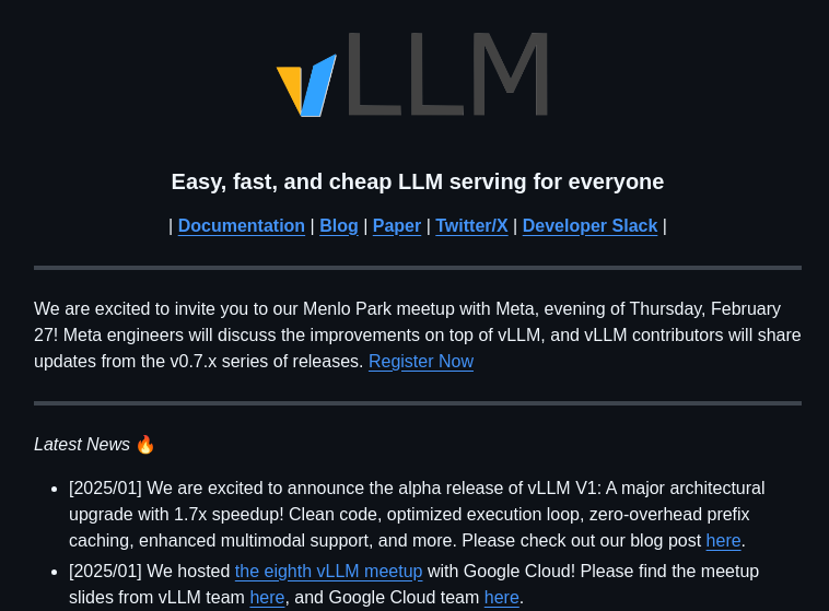 Vllm Project Vllm screenshot