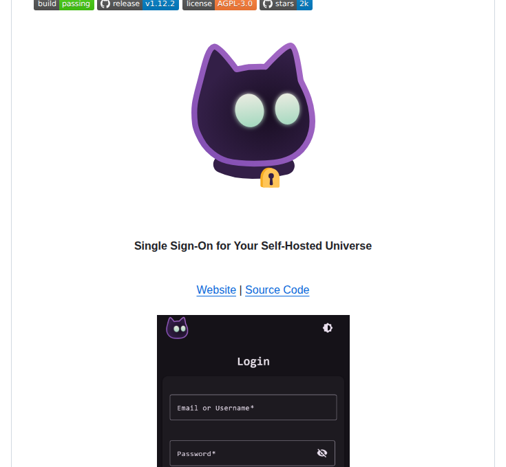 Voidauth Voidauth screenshot