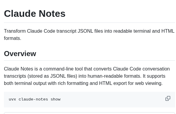 Vtemian Claude Notes screenshot
