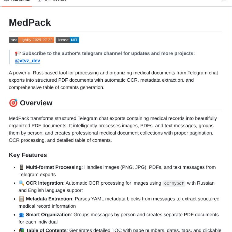 Vtvz Medpack screenshot