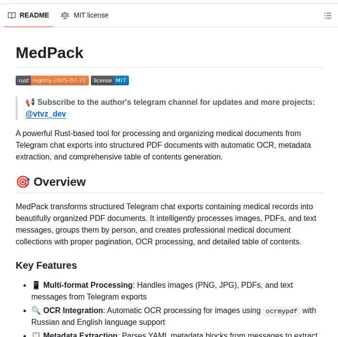 Vtvz Medpack screenshot