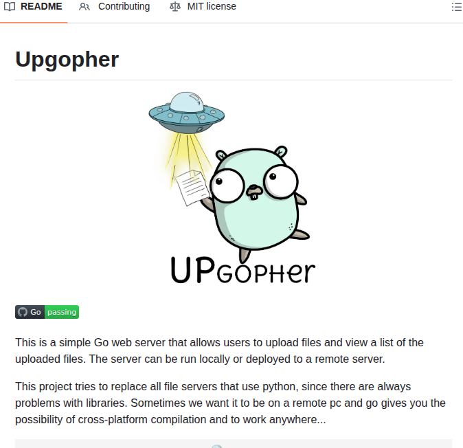 Wanetty Upgopher screenshot