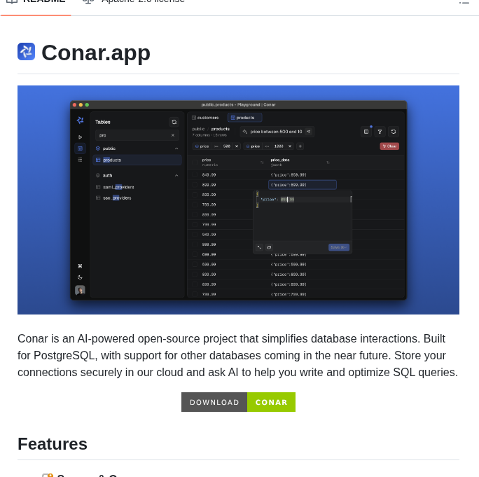 Wannabespace Conar screenshot