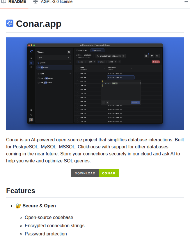 Wannabespace Conar screenshot