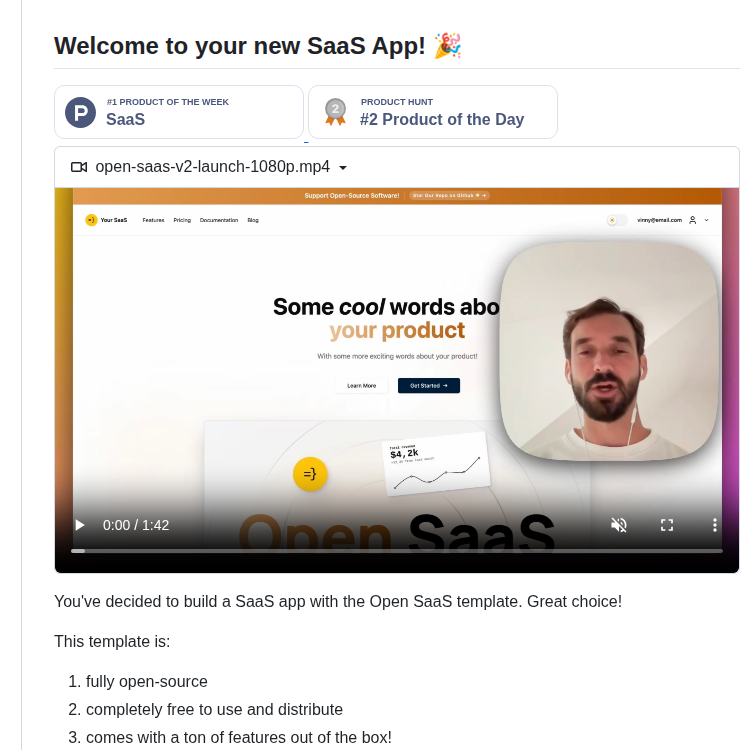 Wasp Lang Open Saas screenshot
