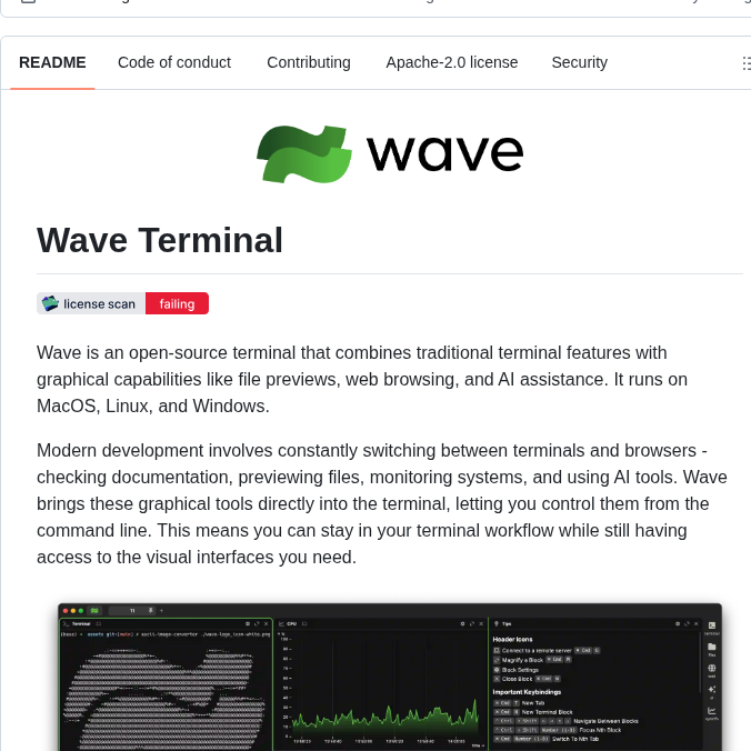 Wavetermdev Waveterm screenshot