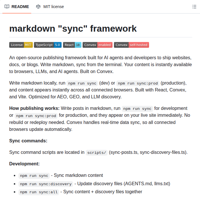 Waynesutton Markdown Site screenshot