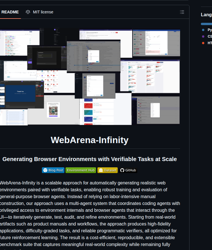 Web Arena X Webarena Infinity screenshot