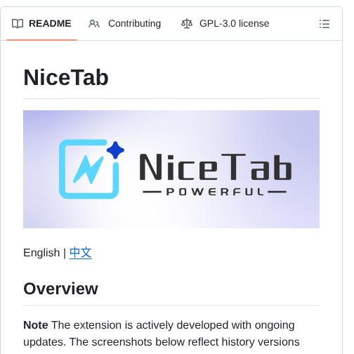Web Dahuyou Nicetab screenshot