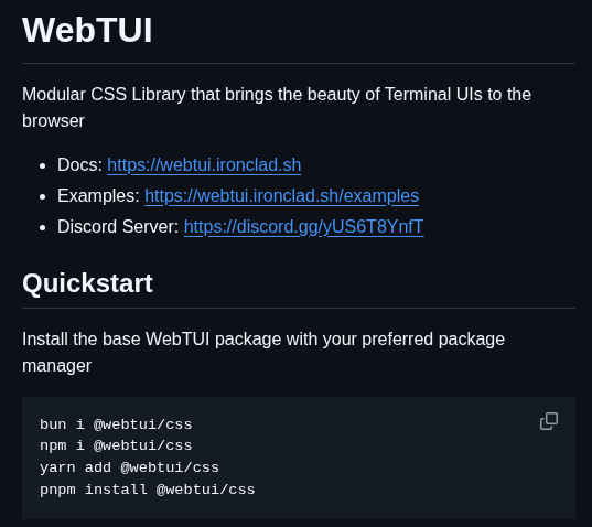 Webtui Webtui screenshot