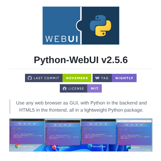 Webui Dev Python Webui screenshot