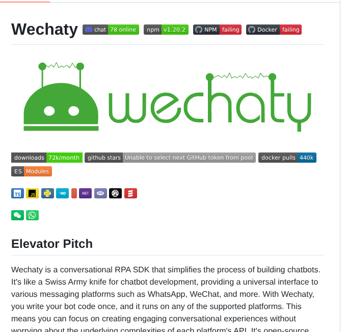 Wechaty Wechaty screenshot