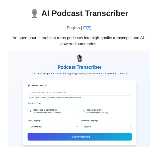 Wendy7756 Podcast Transcriber screenshot
