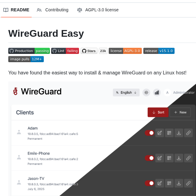 Wg Easy Wg Easy screenshot