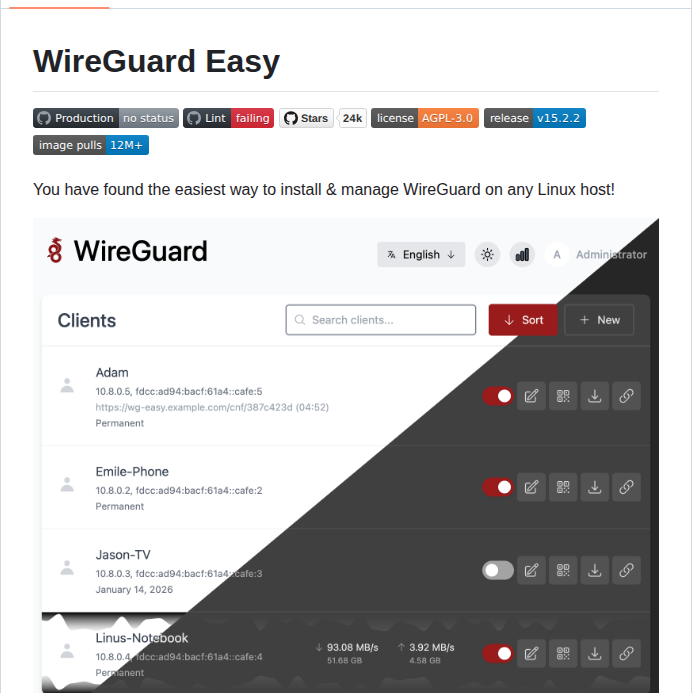Wg Easy Wg Easy screenshot
