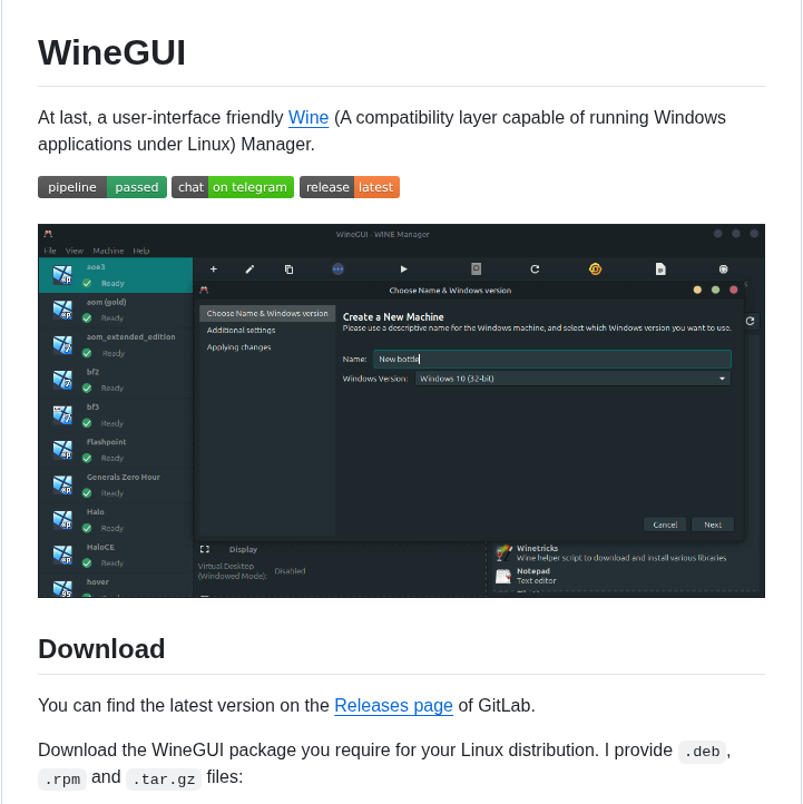 Winegui Winegui screenshot